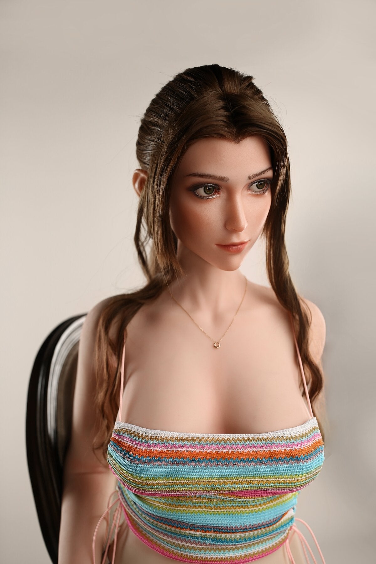 US In Stock - 160cm/5ft3 D-cup Silicone Head Sex Doll C25S - Alice White