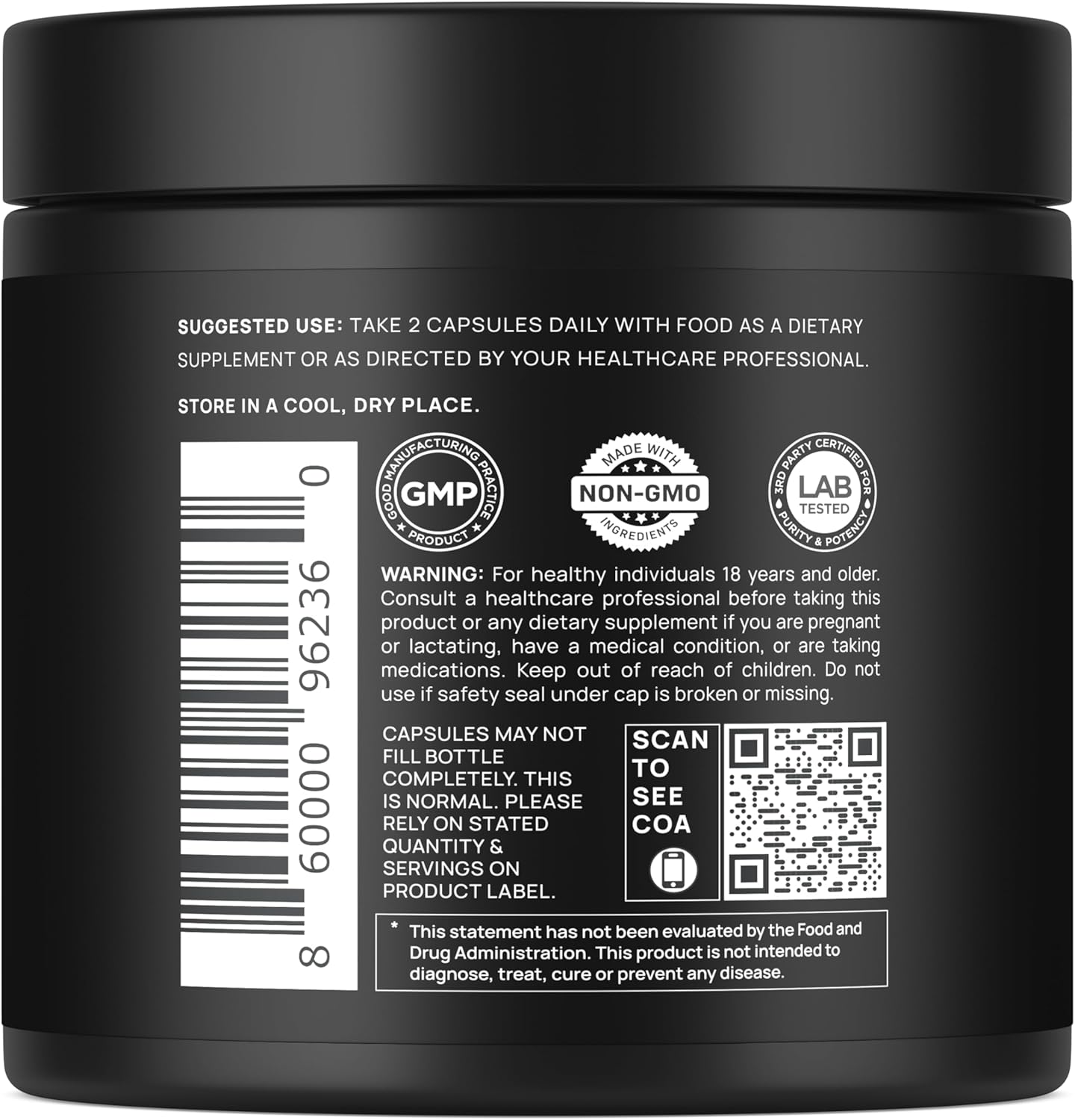 BKC×ELMNT 40x Strength Organic Black Maca - The #1 Highest Strength & Most Comprehensive Maca Supplement on Amazon