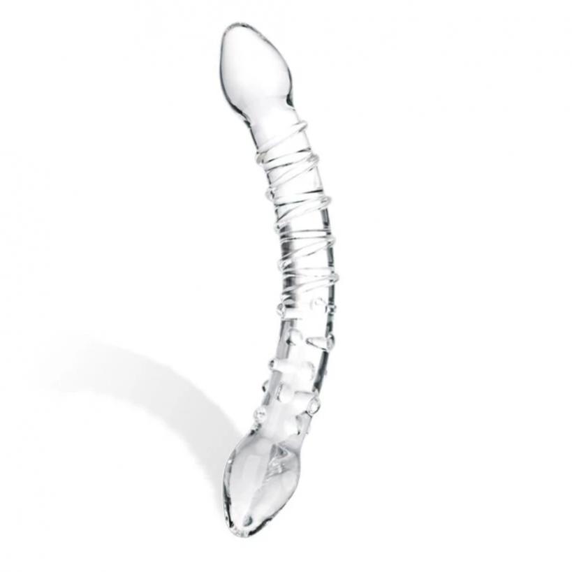 Double Trouble Glass Dildo