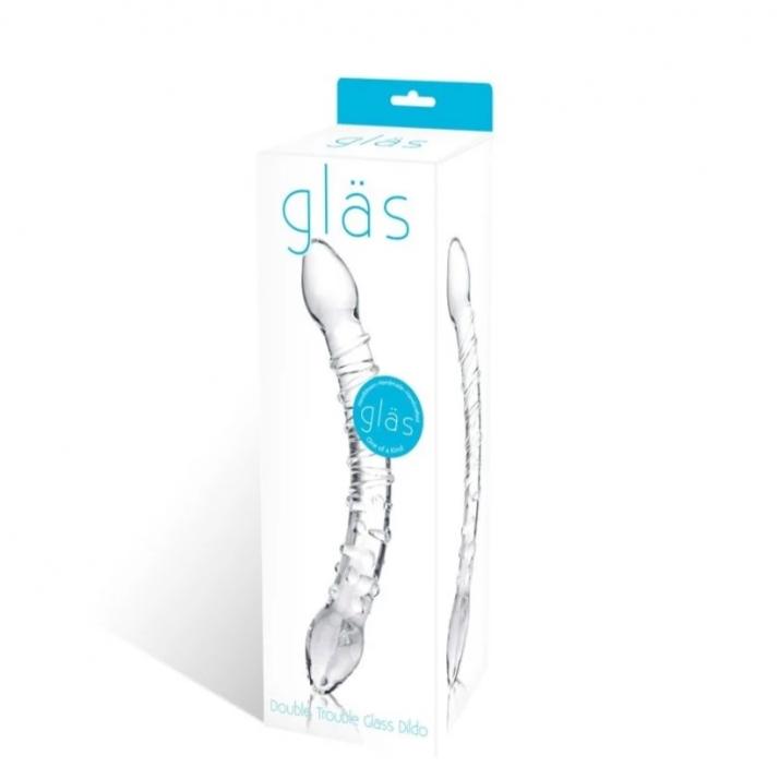 Double Trouble Glass Dildo