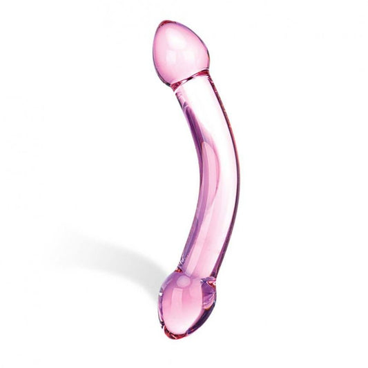 Double Trouble Purple Glass Dildo