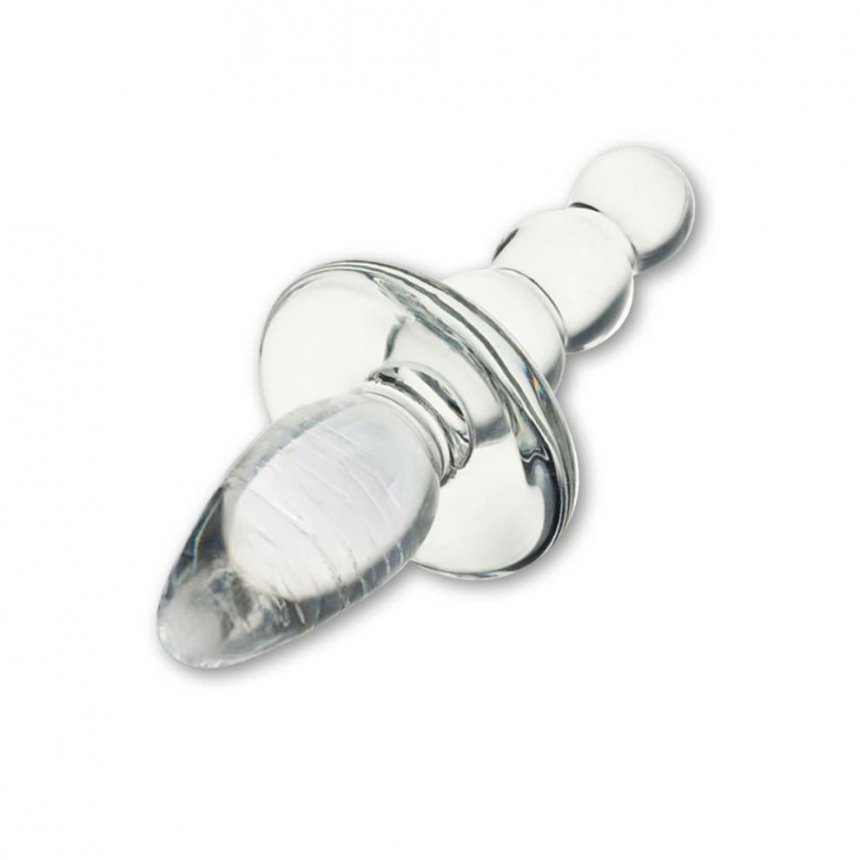 Titus Beaded Glass Butt Plug