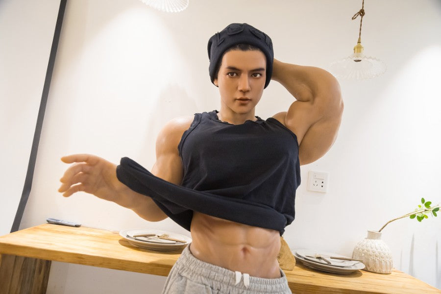 177cm/5ft9 Realistic Male Silicone Sex Doll - Muscle HAN