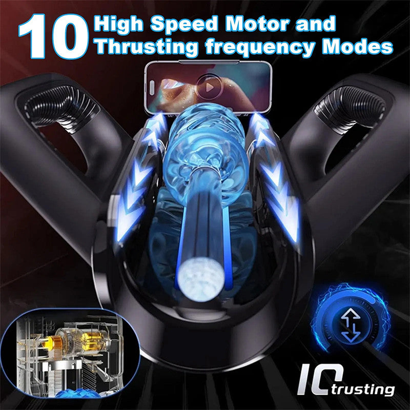 Masturbateur LETEN avec 10 supports de haut débit et support de téléphone 