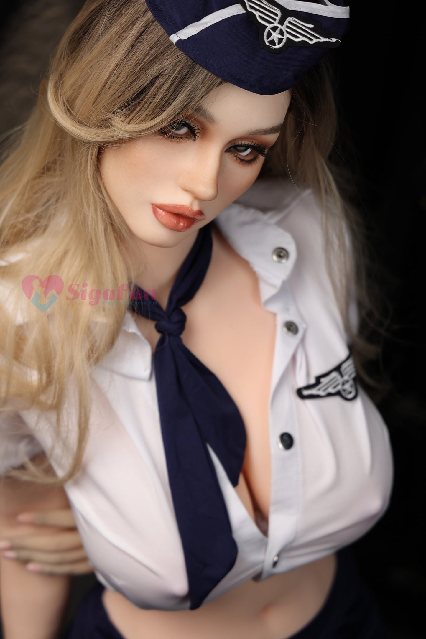 EU In Stock - 159cm/5ft3 E-Cup Silicone Head Blonde Sex Doll SG3 - Ada Natural