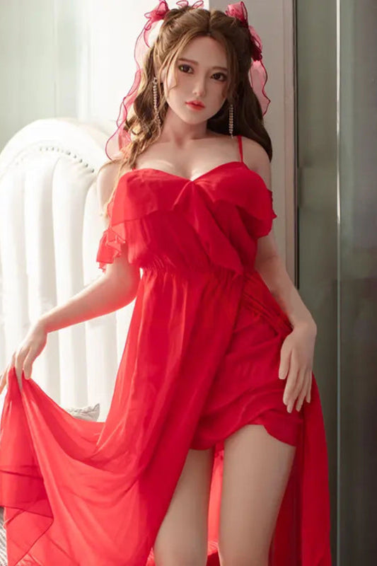 150cm/4ft11 D-cup Silicone Head Sex Doll -  A28 Karen