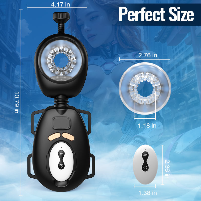 LustGear - Belt-Driven Wearable Vibrating Stroker