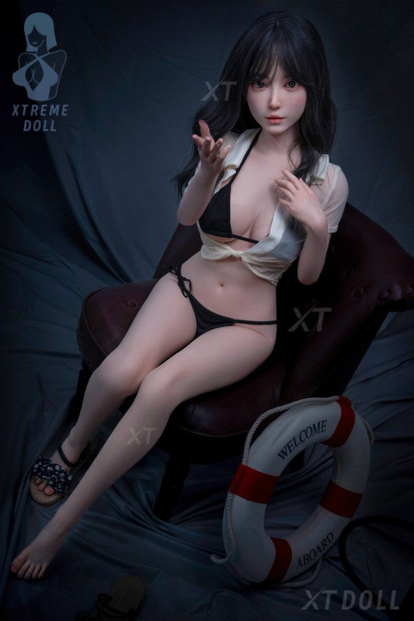 150cm/4ft11 D-cup Japanese Big Breast|Tits Full Silicone Sex Doll - Lin