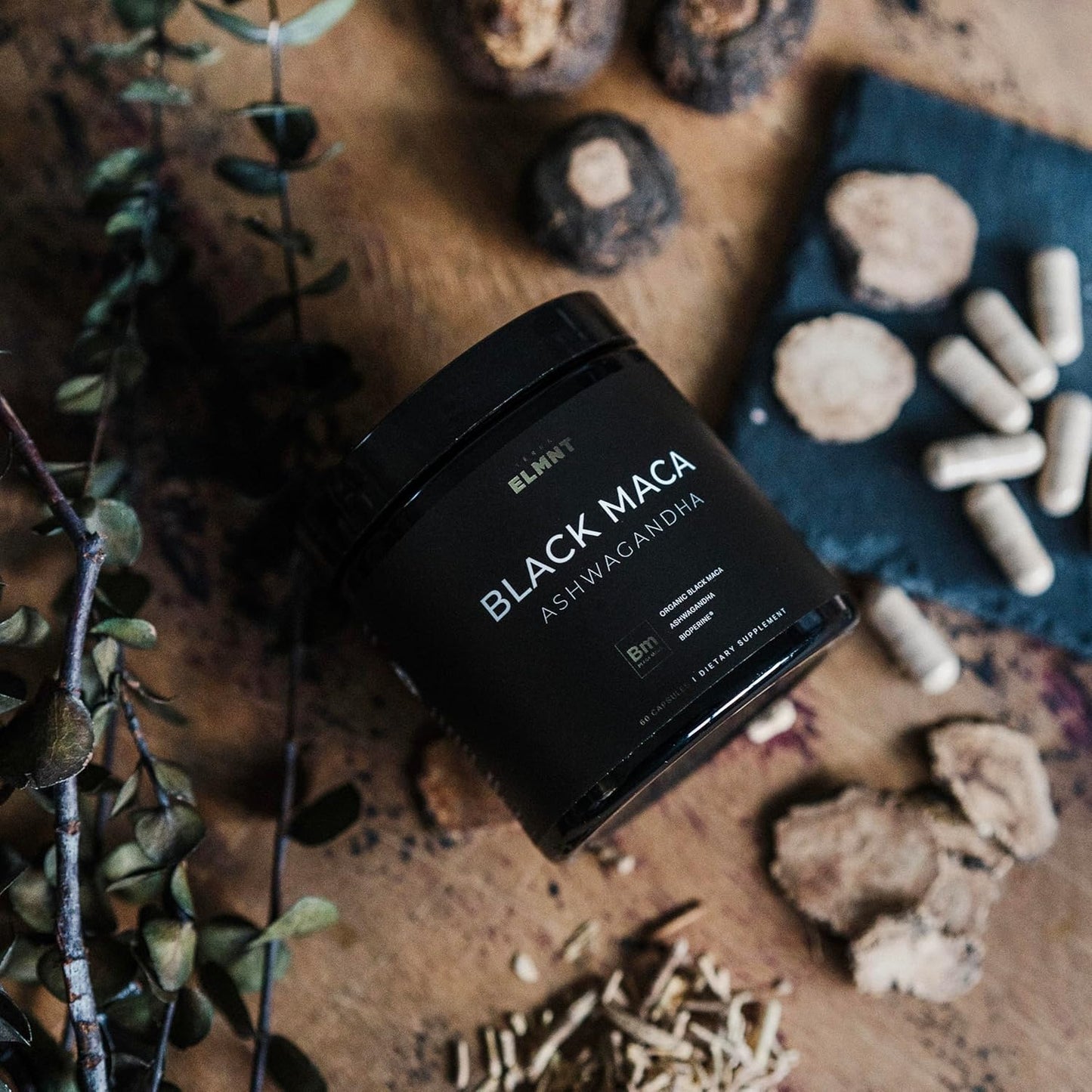 BKC×ELMNT 40x Strength Organic Black Maca - The #1 Highest Strength & Most Comprehensive Maca Supplement on Amazon