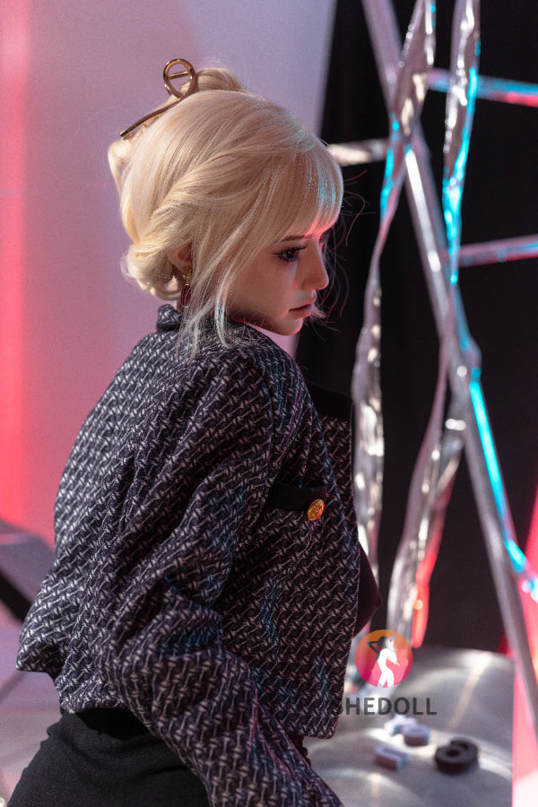 163cm/5ft4 H-cup Silicone Head Sex Doll - Bailu