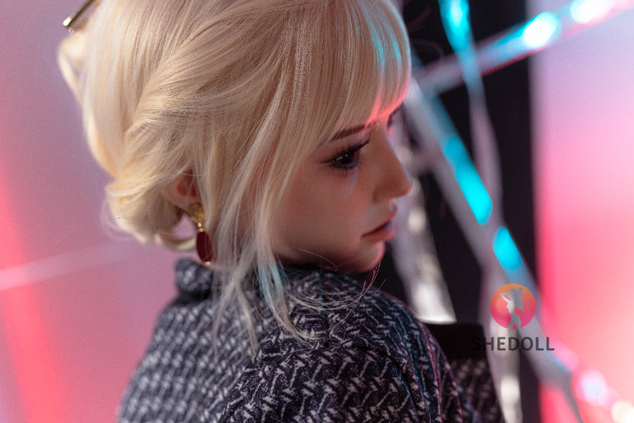 163cm/5ft4 H-cup Silicone Head Sex Doll - Bailu