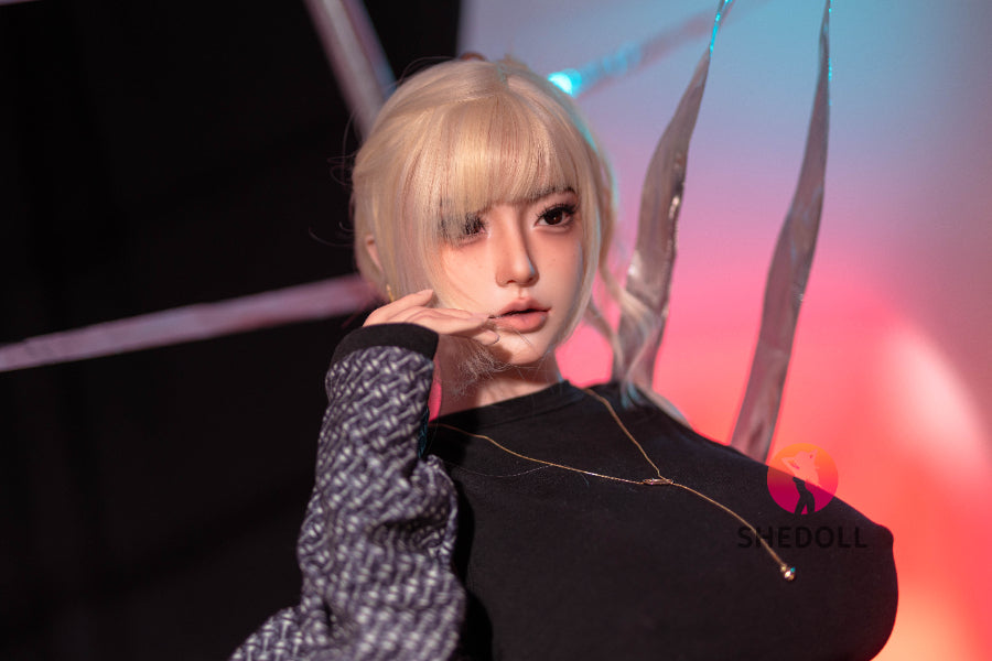 163cm/5ft4 H-cup Silicone Head Sex Doll - Bailu
