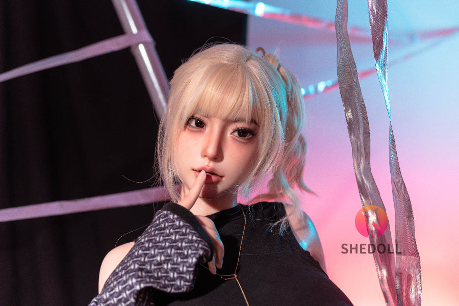 163cm/5ft4 H-cup Silicone Head Sex Doll - Bailu