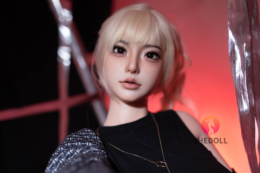 163cm/5ft4 H-cup Silicone Head Sex Doll - Bailu