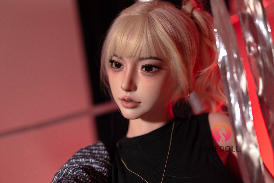 163cm/5ft4 H-cup Silicone Head Sex Doll - Bailu