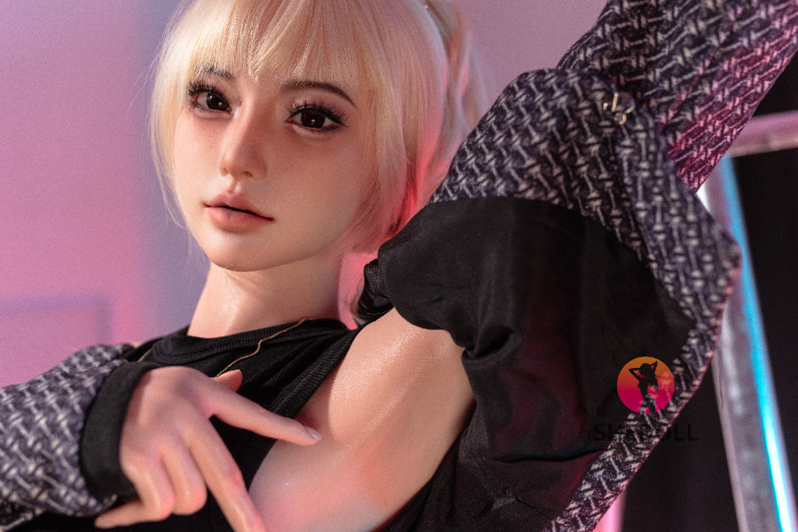 163cm/5ft4 H-cup Silicone Head Sex Doll - Bailu