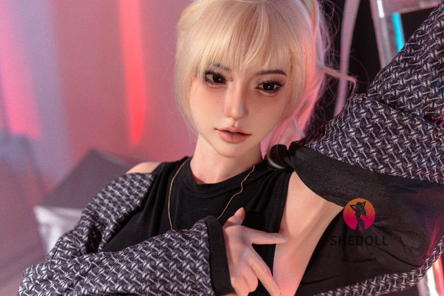 163cm/5ft4 H-cup Silicone Head Sex Doll - Bailu