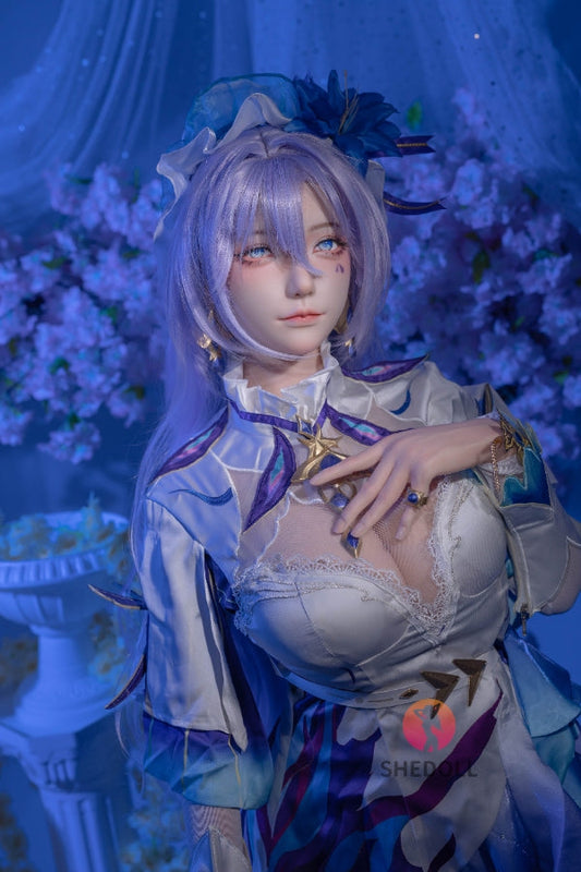 163cm/5ft4 H-cup Silicone Head Cosplay Sex Doll - Chulin