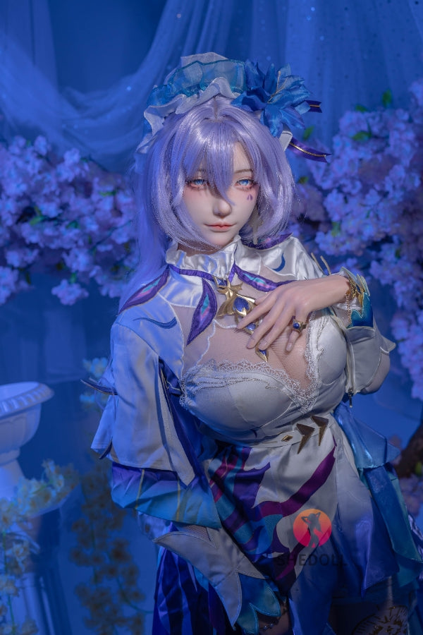 163cm/5ft4 H-cup Silicone Head Cosplay Sex Doll - Chulin