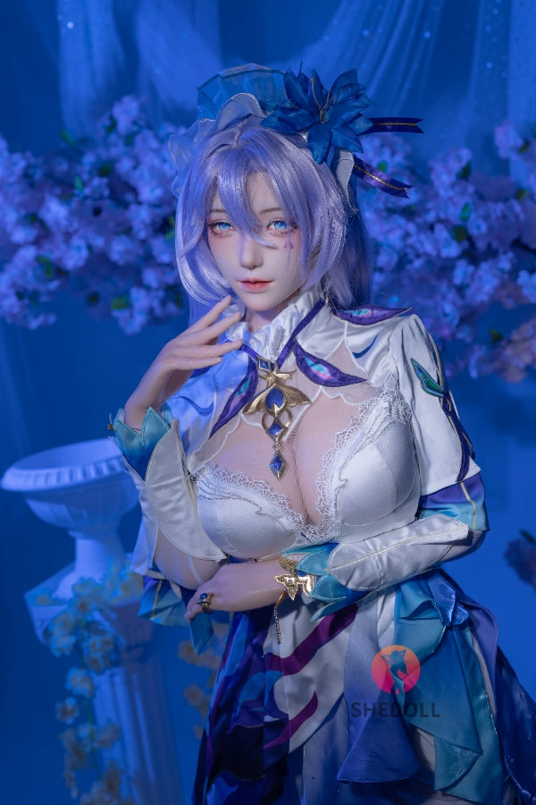 163cm/5ft4 H-cup Silicone Head Cosplay Sex Doll - Chulin