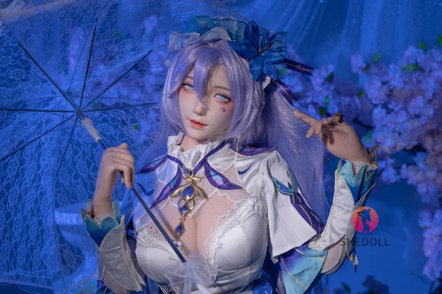 163cm/5ft4 H-cup Silicone Head Cosplay Sex Doll - Chulin