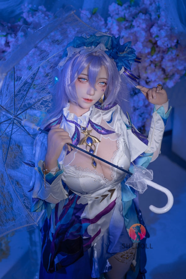 163cm/5ft4 H-cup Silicone Head Cosplay Sex Doll - Chulin