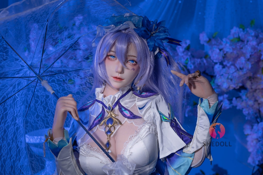 163cm/5ft4 H-cup Silicone Head Cosplay Sex Doll - Chulin