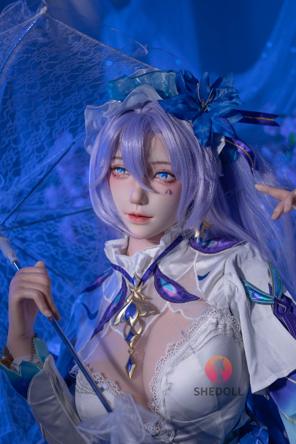 163cm/5ft4 H-cup Silicone Head Cosplay Sex Doll - Chulin