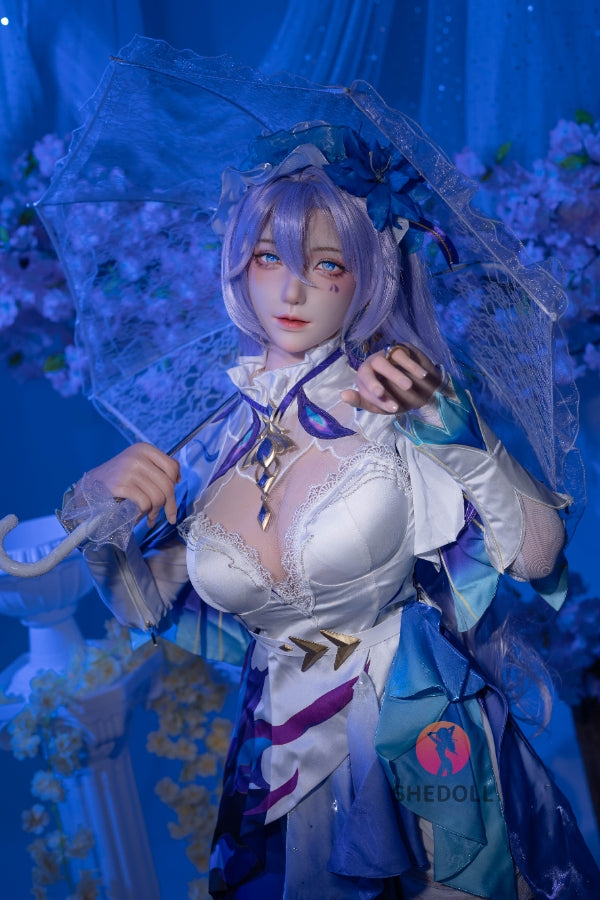 163cm/5ft4 H-cup Silicone Head Cosplay Sex Doll - Chulin