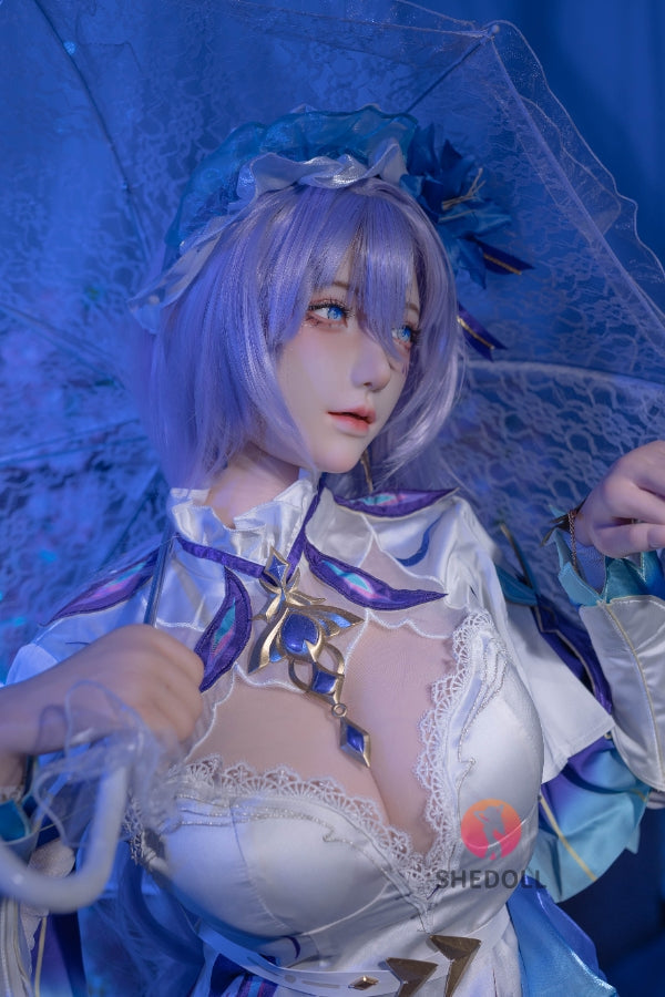 163cm/5ft4 H-cup Silicone Head Cosplay Sex Doll - Chulin