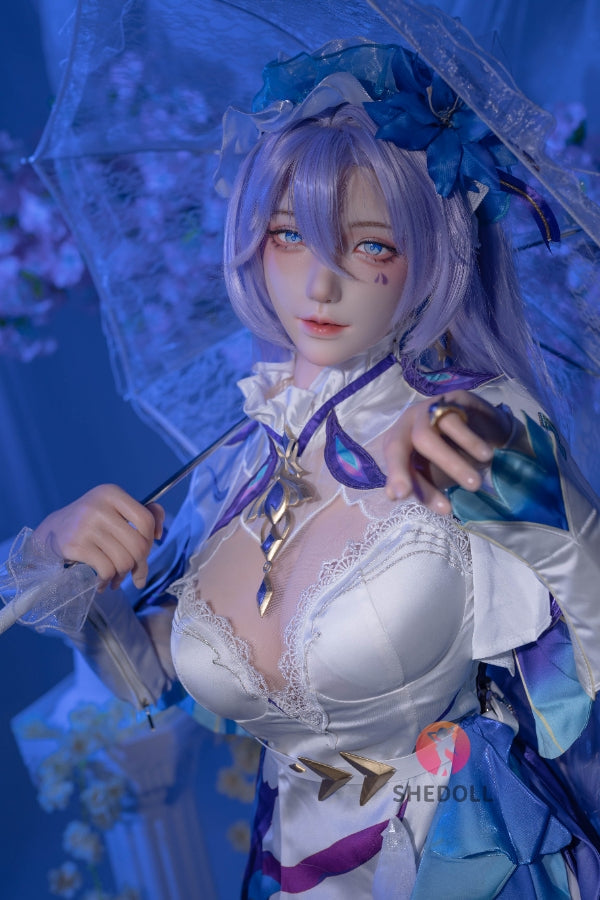 163cm/5ft4 H-cup Silicone Head Cosplay Sex Doll - Chulin