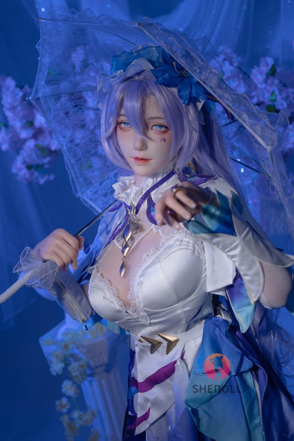 163cm/5ft4 H-cup Silicone Head Cosplay Sex Doll - Chulin