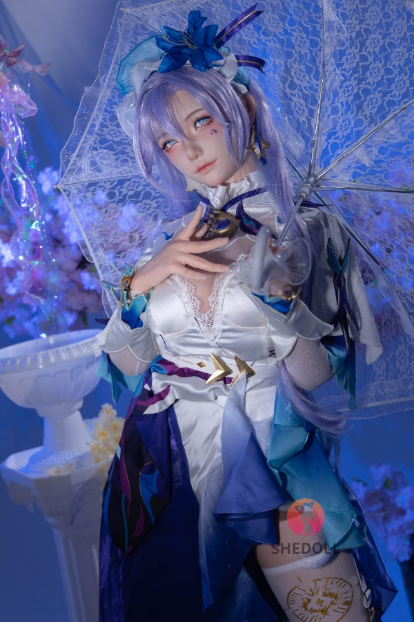 163cm/5ft4 H-cup Silicone Head Cosplay Sex Doll - Chulin