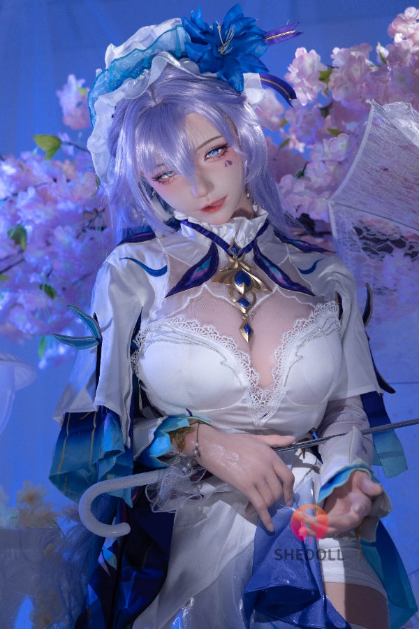 163cm/5ft4 H-cup Silicone Head Cosplay Sex Doll - Chulin