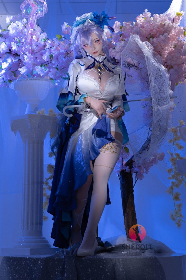 163cm/5ft4 H-cup Silicone Head Cosplay Sex Doll - Chulin