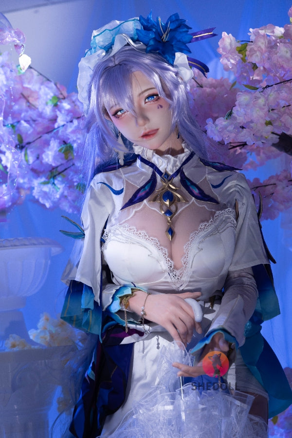 163cm/5ft4 H-cup Silicone Head Cosplay Sex Doll - Chulin