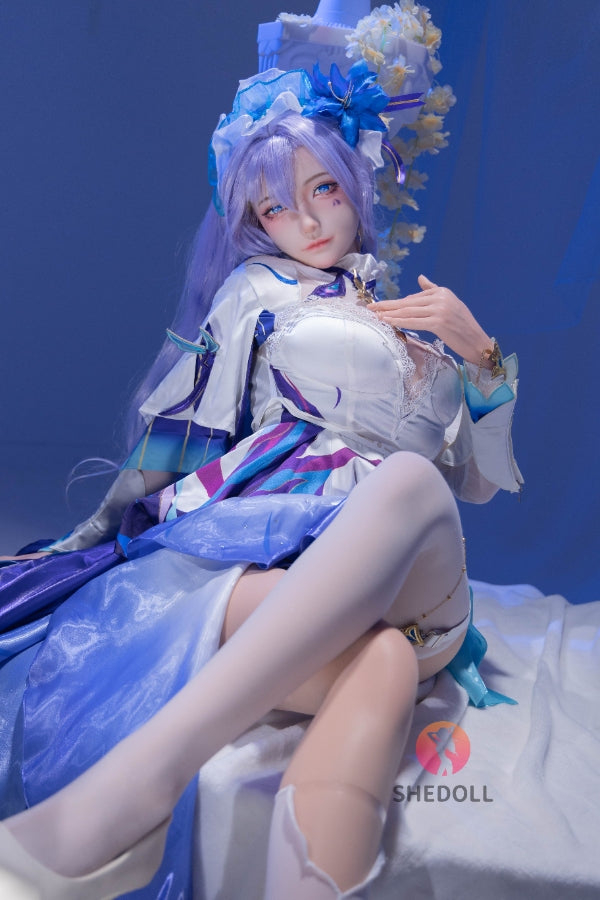 163cm/5ft4 H-cup Silicone Head Cosplay Sex Doll - Chulin