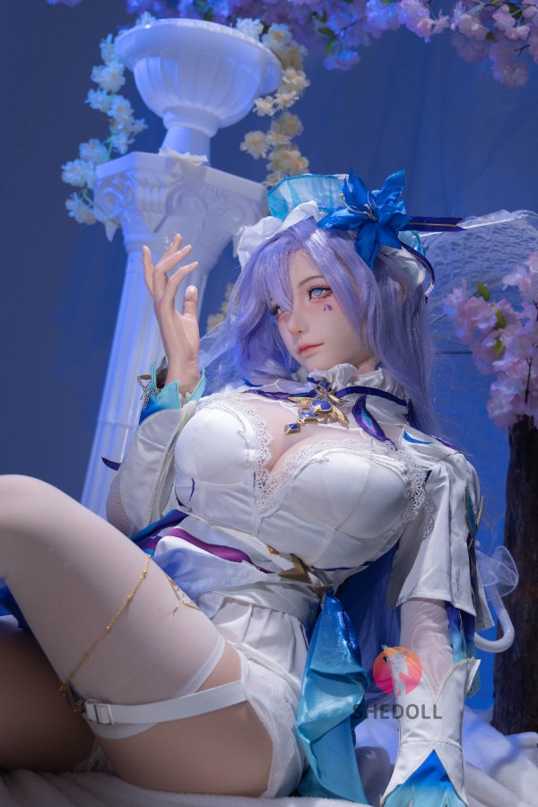 163cm/5ft4 H-cup Silicone Head Cosplay Sex Doll - Chulin