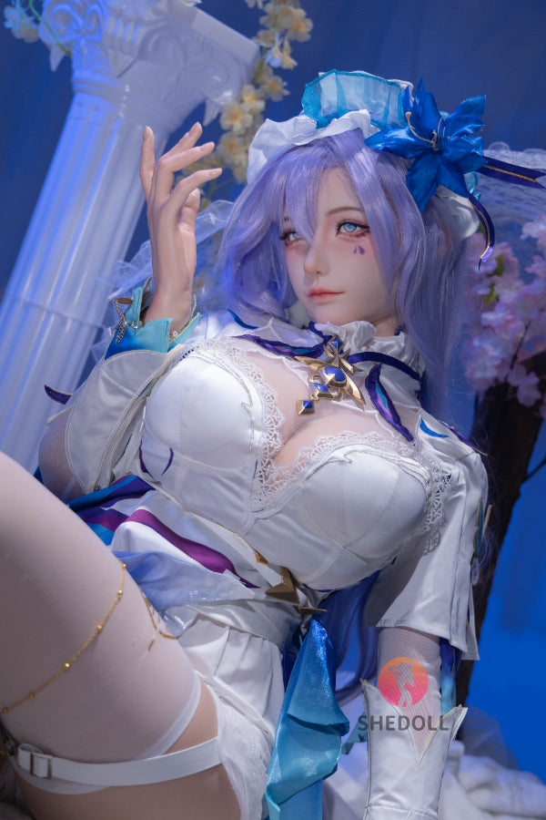 163cm/5ft4 H-cup Silicone Head Cosplay Sex Doll - Chulin