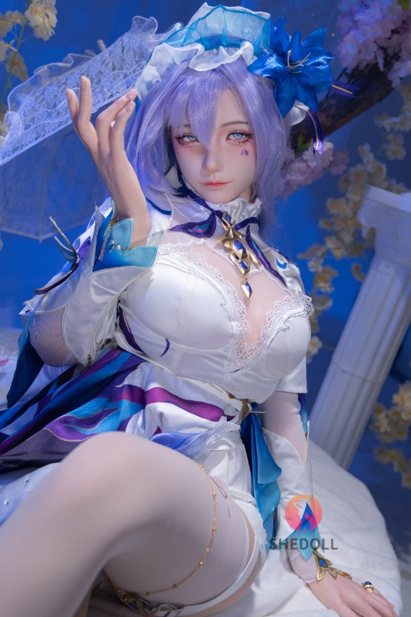 163cm/5ft4 H-cup Silicone Head Cosplay Sex Doll - Chulin