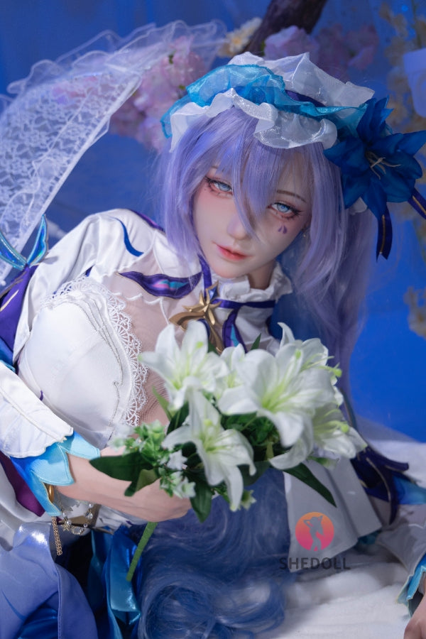 163cm/5ft4 H-cup Silicone Head Cosplay Sex Doll - Chulin