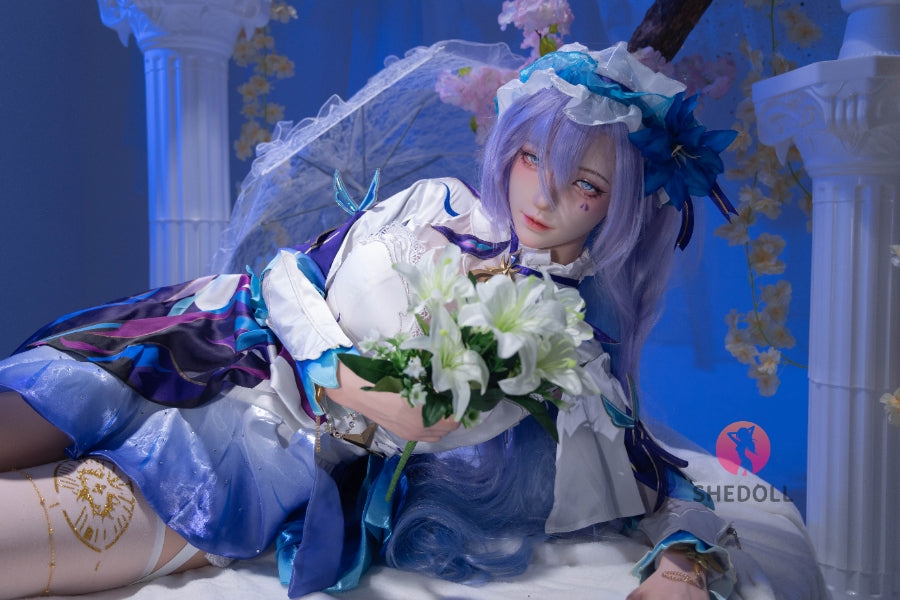 163cm/5ft4 H-cup Silicone Head Cosplay Sex Doll - Chulin