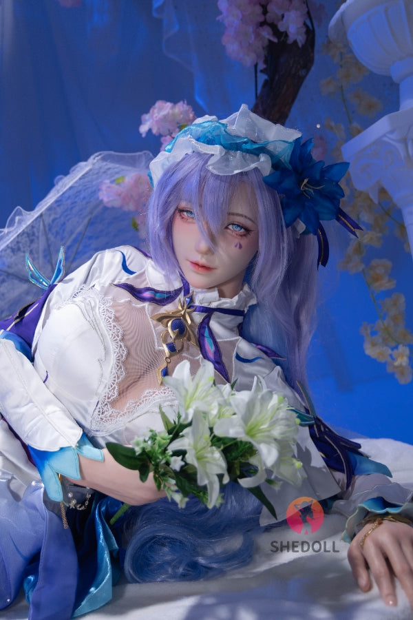 163cm/5ft4 H-cup Silicone Head Cosplay Sex Doll - Chulin