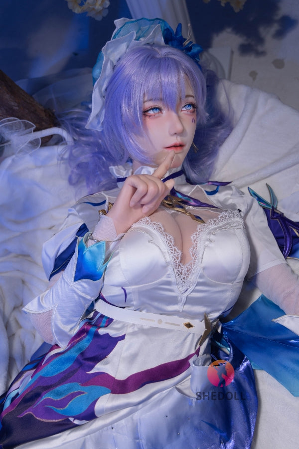 163cm/5ft4 H-cup Silicone Head Cosplay Sex Doll - Chulin