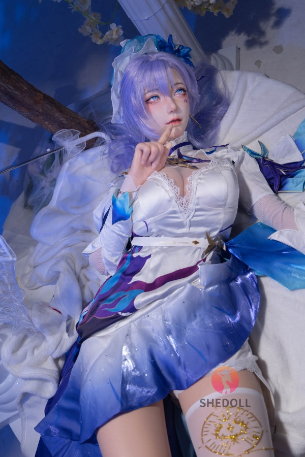 163cm/5ft4 H-cup Silicone Head Cosplay Sex Doll - Chulin