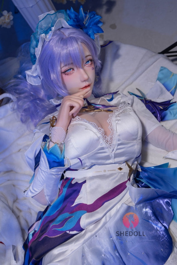 163cm/5ft4 H-cup Silicone Head Cosplay Sex Doll - Chulin