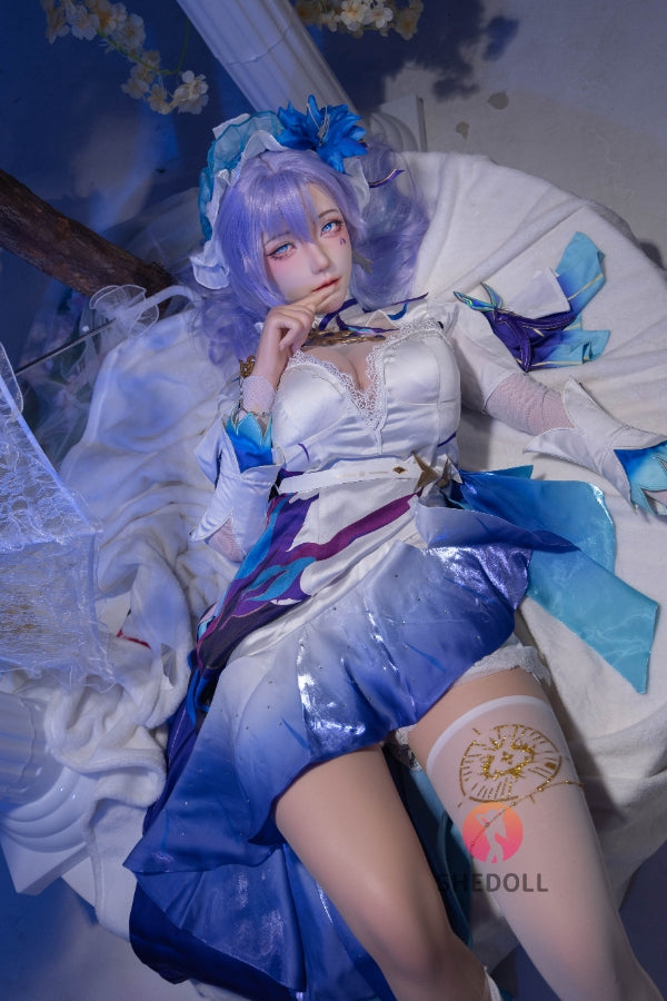 163cm/5ft4 H-cup Silicone Head Cosplay Sex Doll - Chulin