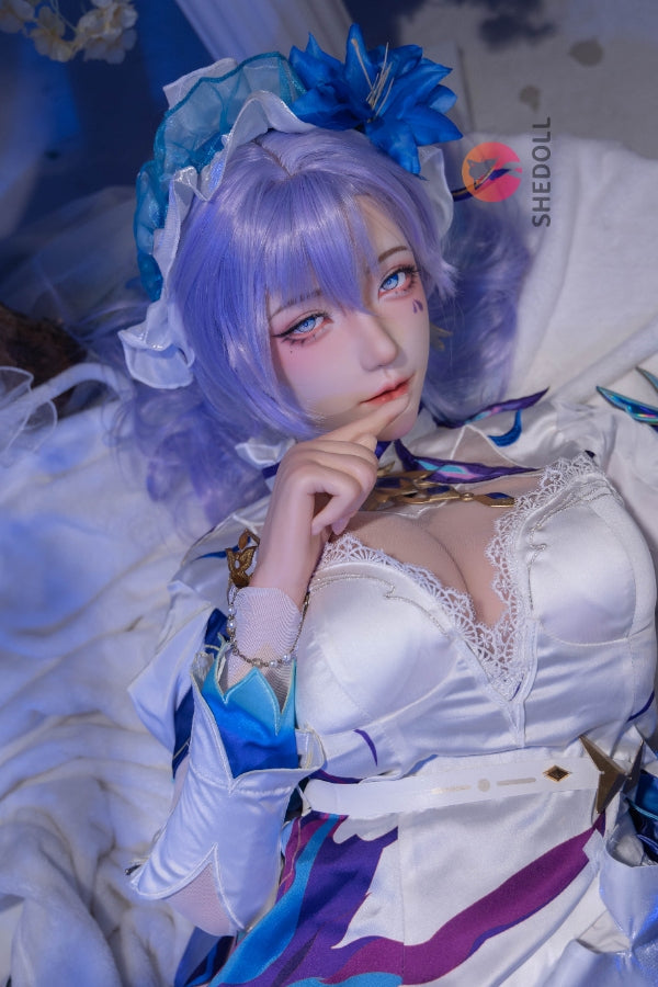 163cm/5ft4 H-cup Silicone Head Cosplay Sex Doll - Chulin