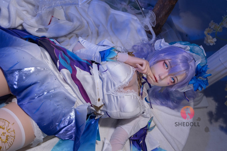 163cm/5ft4 H-cup Silicone Head Cosplay Sex Doll - Chulin