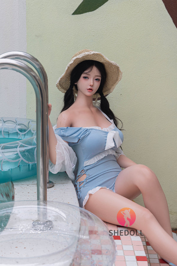 165cm/5ft5 E-cup Silicone Head Sex Doll - Jiangxiaowan